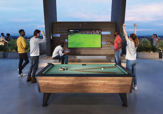 Ava Apartments - Interior View - Entertainment Area